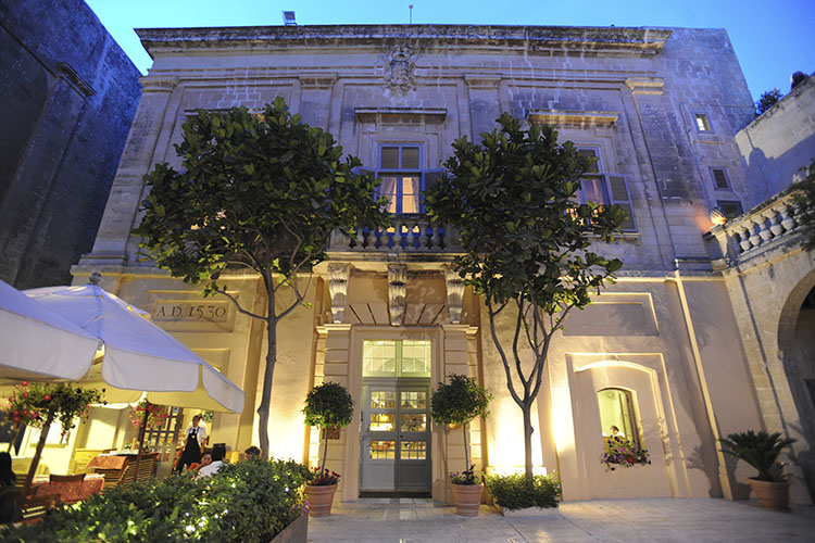 The Xara Palace Relais Chateaux a boutique hotel in Malta